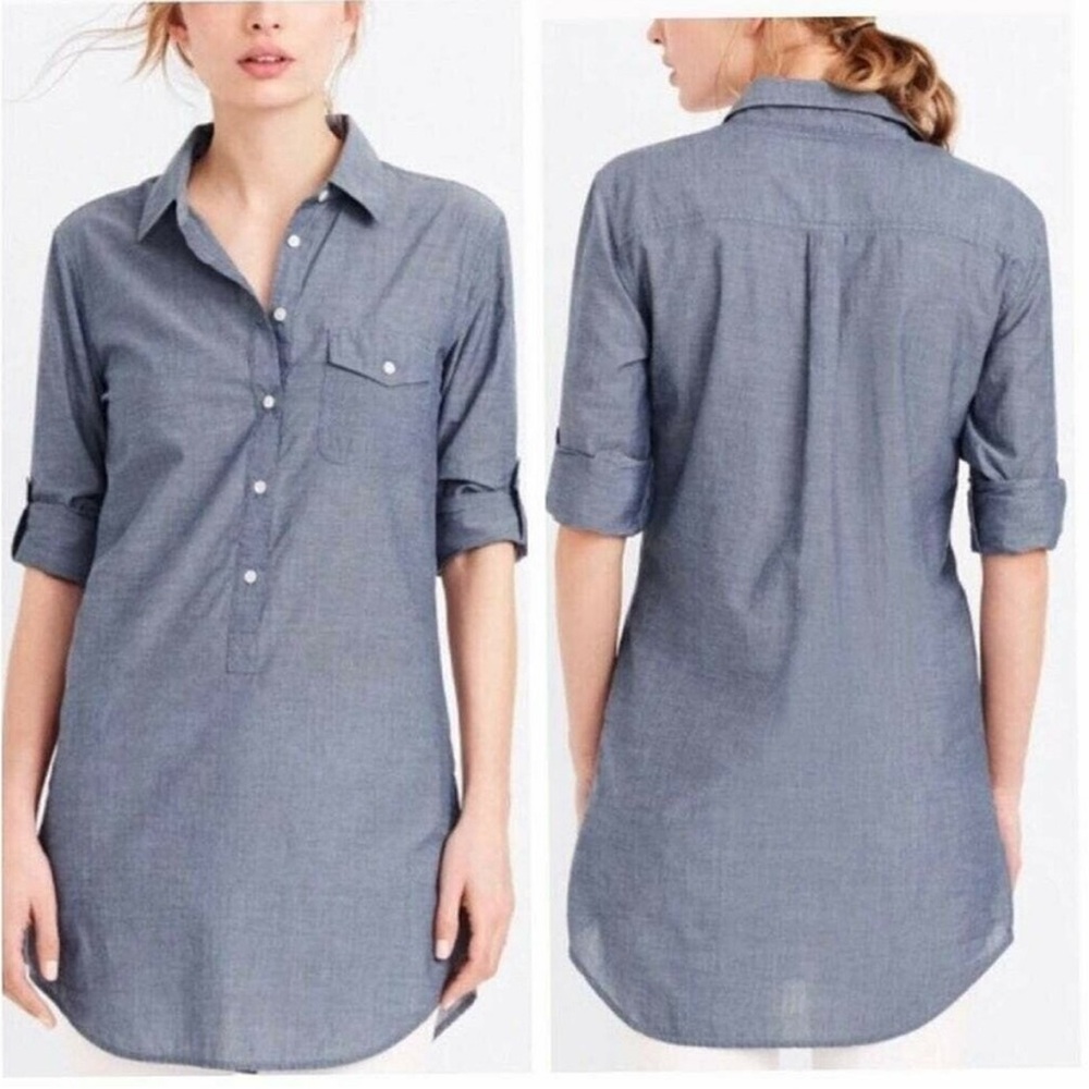 J Crew Chambray popover tunic